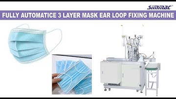 Automatic Earloop Fixing Machine For 3ply Mask