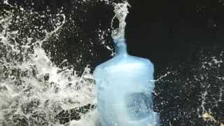Royalty Free HD slow motion Exploding Water Jug