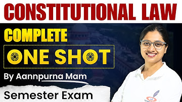 Constitutional Law I Complete One Shot Revision I LLB/BALLB 1st semester | Paper I Exam