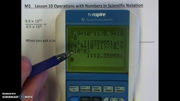 Module 1 Lesson 10 Operations with Numbers in Scientific Notation
