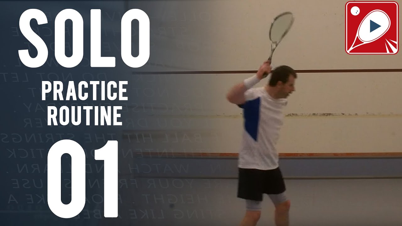 Squash Drills: Solo Practice Routine 01 - 5 Solo Routines EVERY Squash Player Should Try!