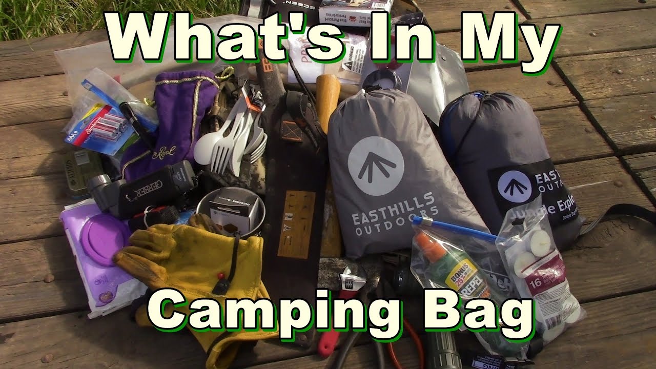 Whats In My Camp Bag Survival Bag Hiking Bag EDC Bag YouTube