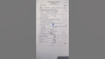 computer annual exam class 4 saraswati shishu mandir