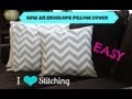 How to Make an Envelope Pillow - YouTube