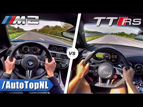 Audi TT RS Vs BMW M2 0-250km/h ACCELERATION & TOP SPEED AUTOBAHN POV By AutoTopNL