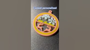 Create Personalized #3dprinting #christmas Ornament DIY Decor ❤️👍 #holidayswithyoutube @BambuLab