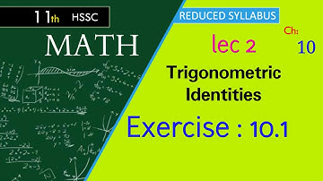 FSc Math part 1,Ch 10, lec 2-Exercise 10.1 Question no 3 Part 3 -11th Class Math