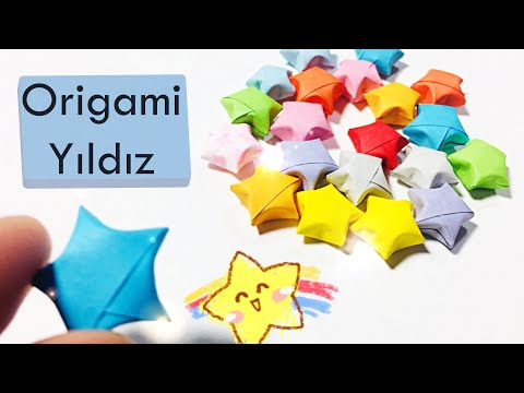 Kağıttan Küçük Yıldız Yapımı / Origami Lucky Star Tutorial /How to make star