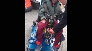 Oscar's ejector seat demonstration