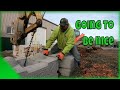 Building a retaining wall with new style decorative stacking blocks #looksnice