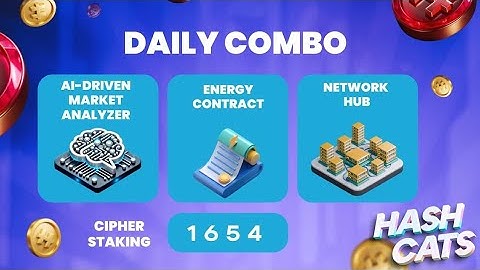 HashCats Daily Combo & Cipher Staking 6 October | Hashcat Secret Code & Card Code Today 6 October