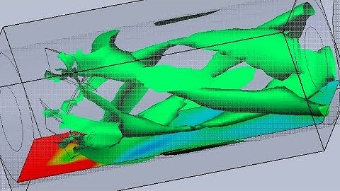 Supersonic Drone Rotor SImulation - Drawing ISO-Clouds