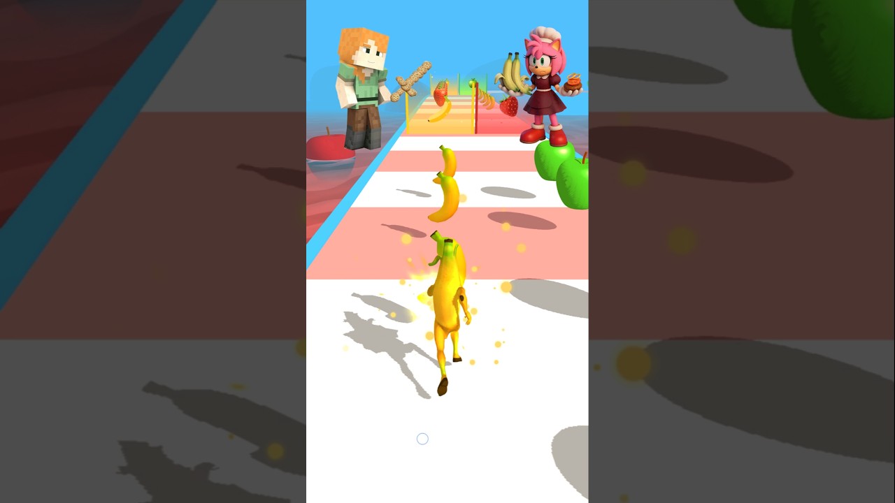 OMG! AMY AND MINECRAFT FRUIT RUSH 3D GAMEPLAY 