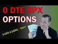 0 dte spx options 4001000 profit per day trading