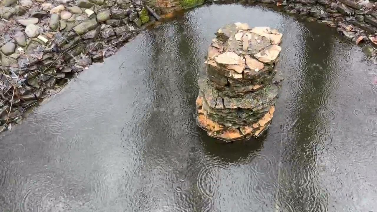 Lake in rain 1 hour (loop)