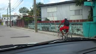 Belize City drive.