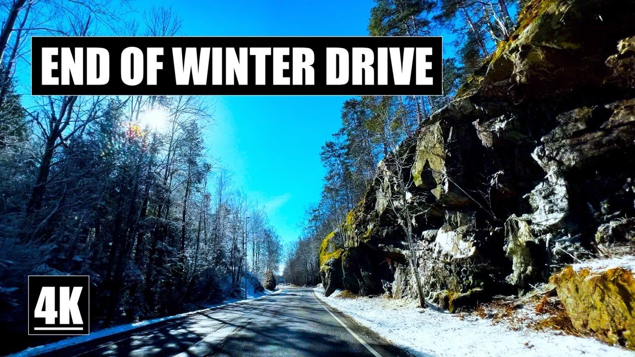 Relaxing End Of Winter Drive | Norway | 4K