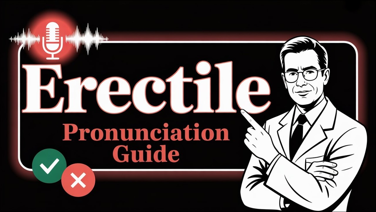 Shocking! You’ve Been Saying Erectile WRONG All Along 😱 | Correct Medical Pronunciation Guide