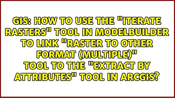 How to use the "Iterate Rasters" tool in ModelBuilder to link "Raster to Other Format...