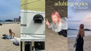 ADULTING SERIES • pink hair, Busan trip, dance lessons & fish market in Seoul🐟