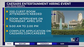 Details Caesars Entertainment hiring event News