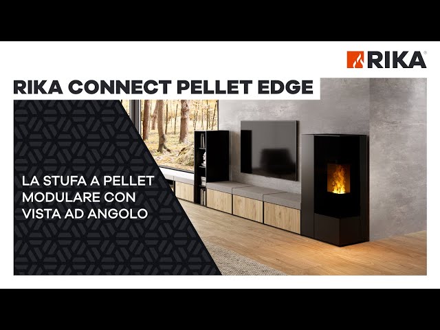 Poêle à pellets modulaire Connect Pellet Edge de Rika à Ciney