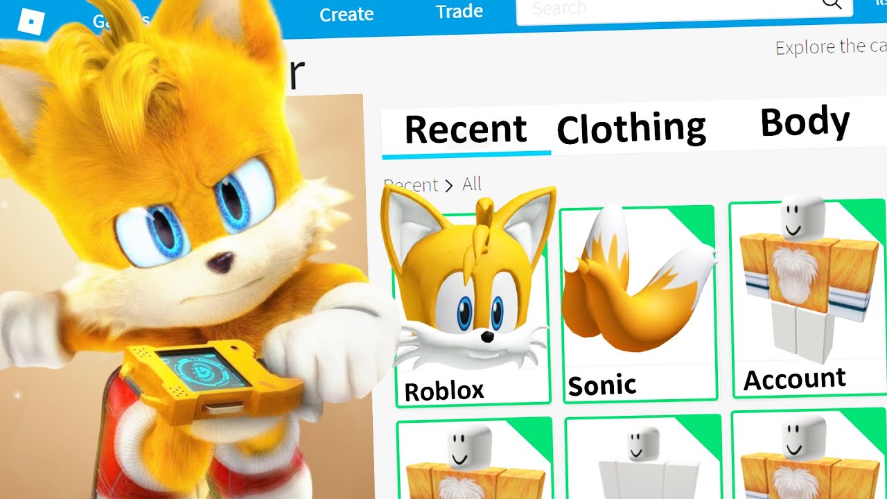 MAKING SONIC THE HEDGEHOG 3 TAILS a ROBLOX ACCOUNT - YouTube