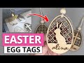 RATTAN EASTER TAGS WITH THE LASER CUTTER | DIY Craft Tutorials