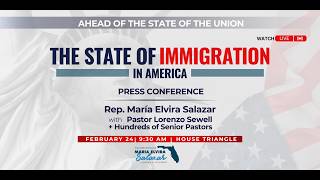 LIVE: Rep. Salazar Addresses Immigration | Senior Pastors Join