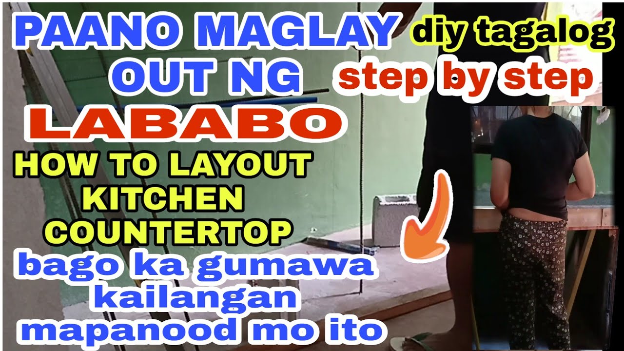 Lababo Layout @Longhair painterchannel#countertop PAANO MAG LAY OUT NG LABABO, HOW TO ...