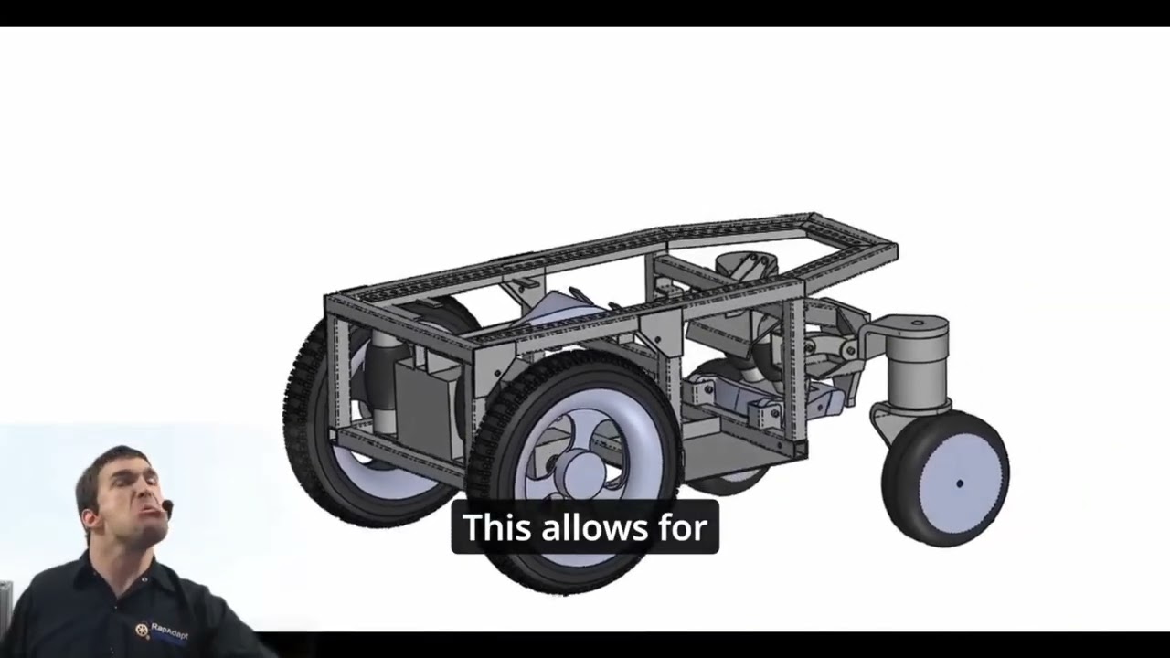 Lead Mechanical Engineer Devin Hamilton demonstrates the Endurance Air Suspension