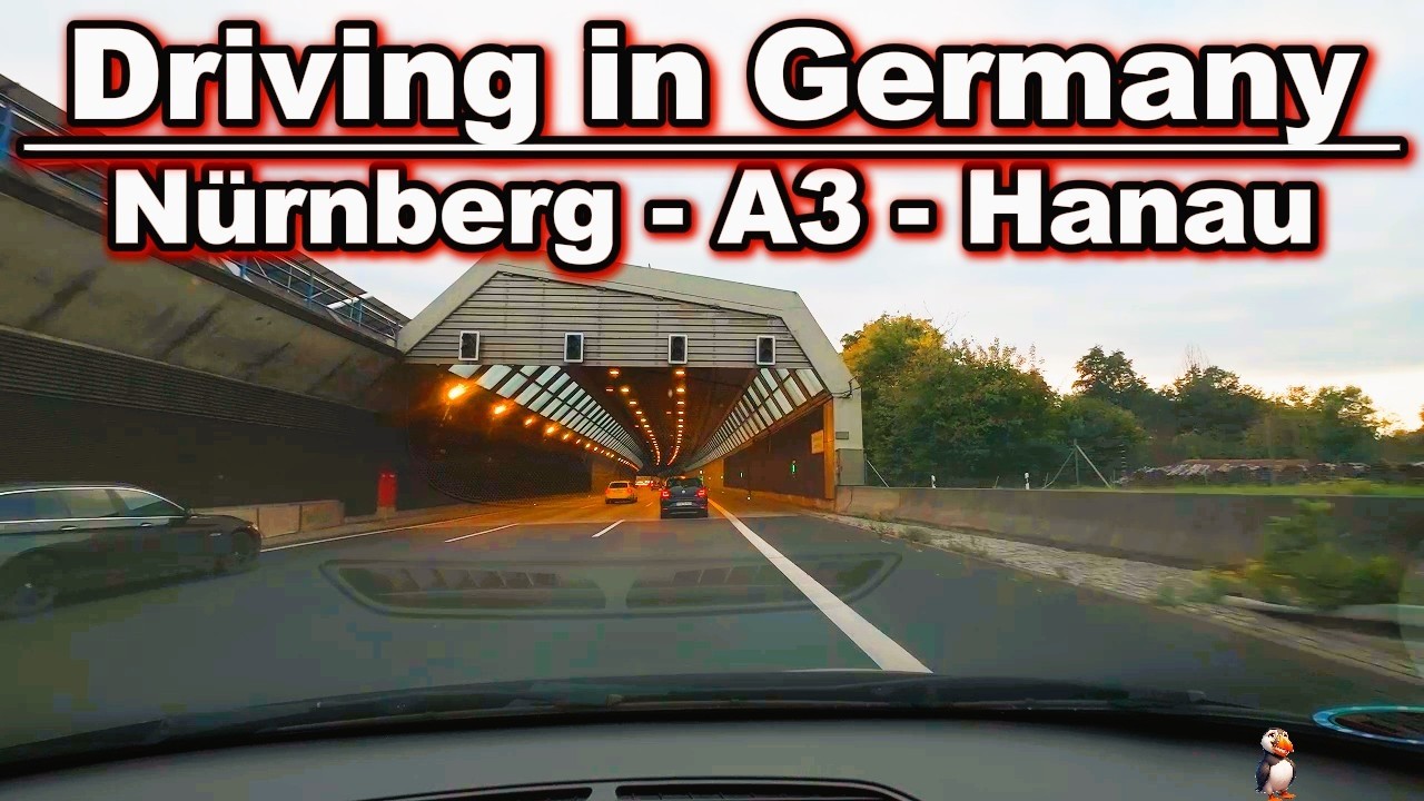 Autobahn 3: Nürnberg to Hanau, driving into Autumn season, relax!