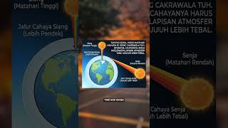 kenapa senja di Bumi itu warnanya selalu jingga atau kemerahan?