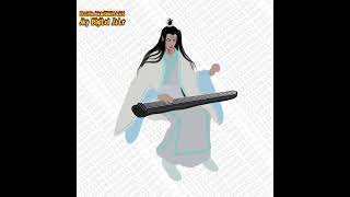SPEEDPAINT - THE UNTAMED Lan Wangji with his Guqin (Zither
