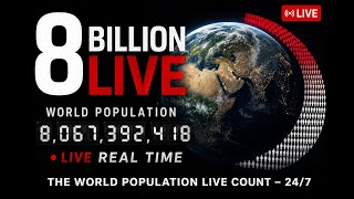 🔴 LIVE World Population Counter – 24/7 🔴