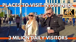 Places To Visit in Istanbul Turkey | 3 Milion Visitors Every Day | Istiklal Street,Taksim Square