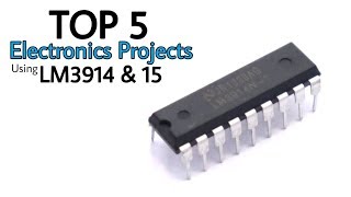 Top 5 electronics Projects using LM3914-15 IC | lm3914 & lm3915 circuits @RJImagination