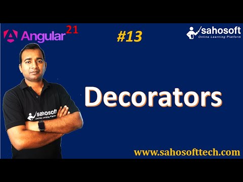 Decorators in Angular 21 Application | Angular 21 Tutorials in Hindi ...