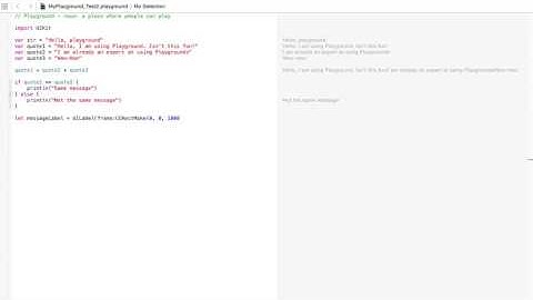 Tutorial #5 Introducing Xcode Playgrounds