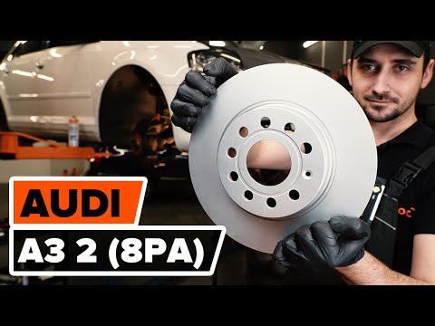 Как заменить передние тормозные диски на AUDI A3 2 (8PA) [ВИДЕОУРОК AUTODOC]