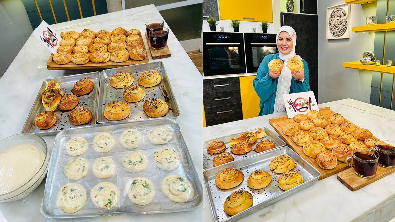 طريقة عمل فطائر رول بالزبدة | العزومة مع الشيف فاطمة أبو حاتي