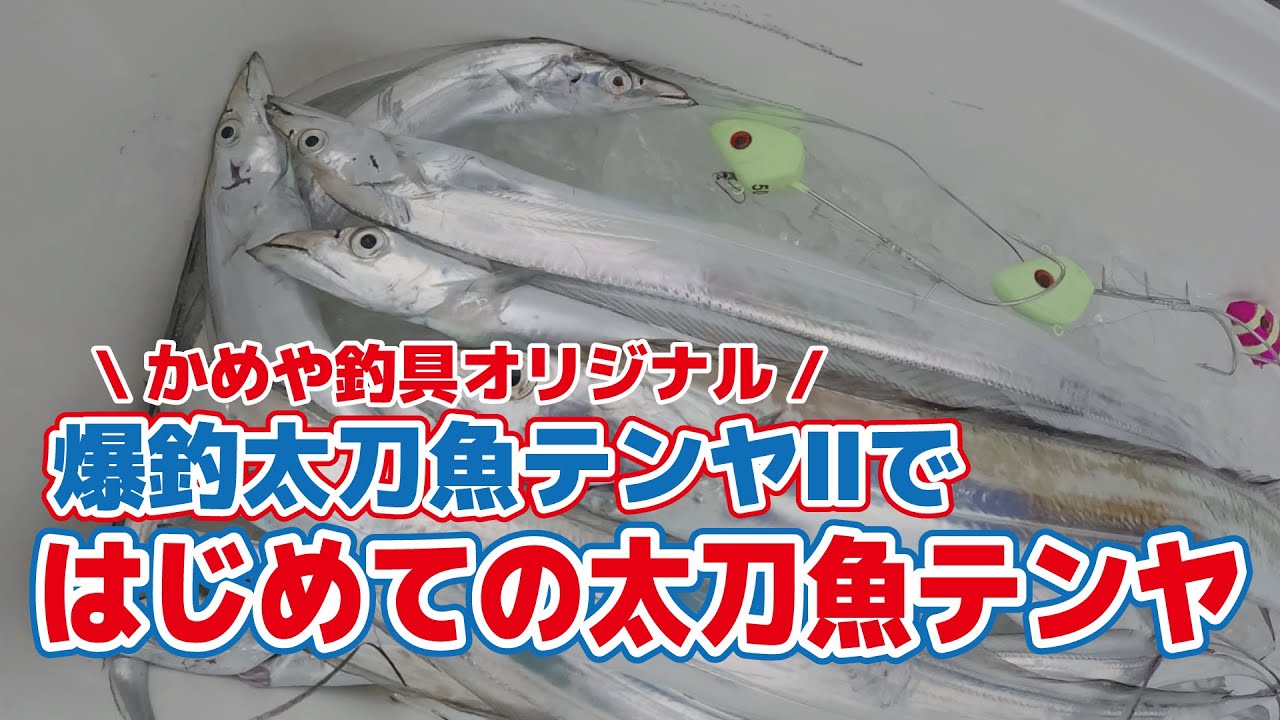 大阪湾ではじめての太刀魚テンヤ釣り！