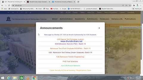 IUB ki Scholarships kasy check krty hai?