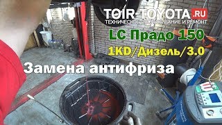 LC Прадо 150/1KD/Дизель 3.0/Замена антифриза. LC Прадо 150/1KD/Дизель 3.0/Замена антифриза.