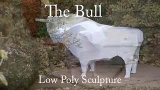 Building The Bull - a low poly papercraft sculpture from PaperHen