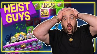 Max Win: 10,000x!!! Heist Guys by ELK Studios - NEW SLOT!!! screenshot 3