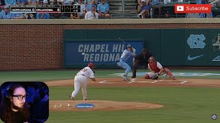 REACTING TO #5 North Carolina vs Oklahoma | Regional Final (G6) | 2025 College Baseball Highlights