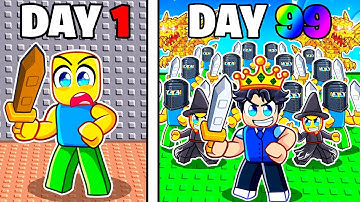 Making The STRONGEST ARMY EVER In Roblox Build A Army!