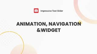 Impressive Text Slider: Animation, navigation & widget
