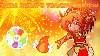 CURE BURNT'S TRANSFORMATION || REMADE-RUSH || ELEMENTAL OF ICON PRECURE || GACHA || WATCH AS 0.8X
